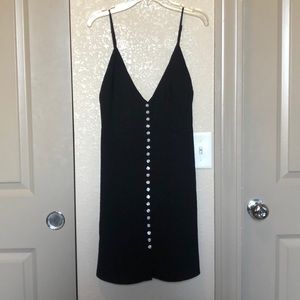 NWOT UO V-neck Button-Front Slip Dress